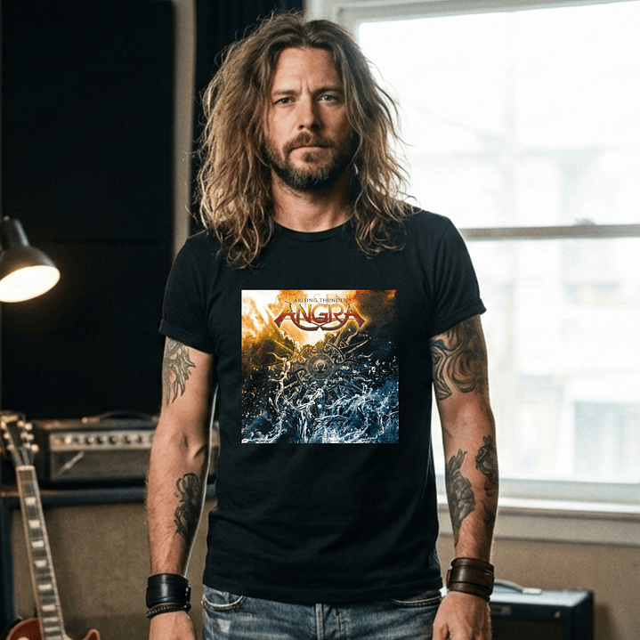 T-shirt Angra Power Metal Edition - 100% Algodão - DTF Halftone 2