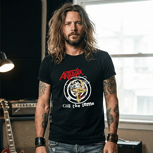 T-shirt Anthrax Thrash Metal Edition - 100% Algodão - DTF Halftone