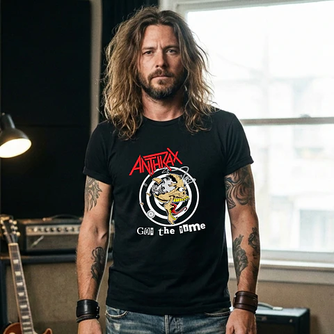 T-shirt Anthrax Thrash Metal Edition - 100% Algodão - DTF Halftone