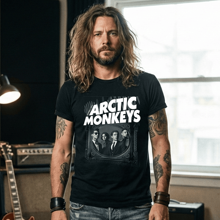 T-shirt Arctic Monkeys Indie Edition - 100% Algodão - DTF Halftone 2