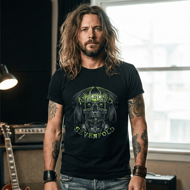 T-shirt Avenged Sevenfold Metal Edition - 100% Algodão - DTF Halftone 5