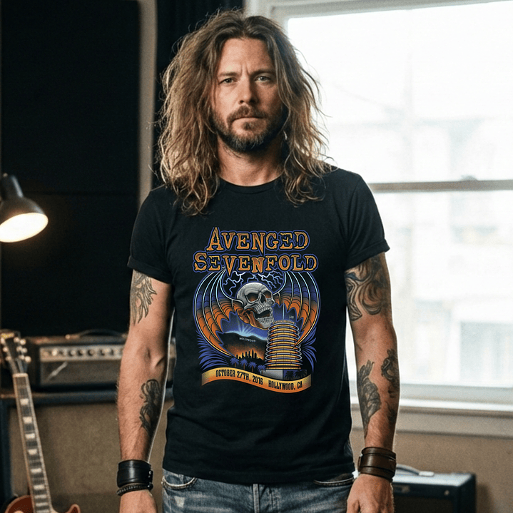 T-shirt Avenged Sevenfold Metal Edition - 100% Algodão - DTF Halftone 7