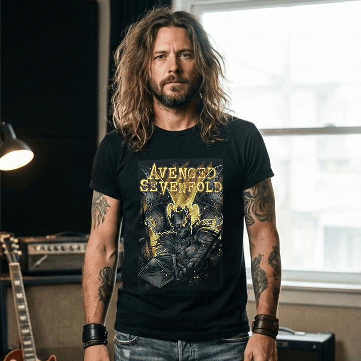 T-shirt Avenged Sevenfold Metal Edition - 100% Algodão - DTF Halftone 14