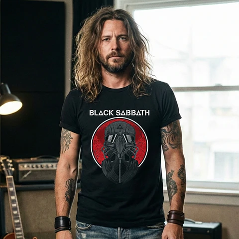 T-shirt Black Sabbath Heavy Metal Edition - 100% Algodão - DTF Halftone