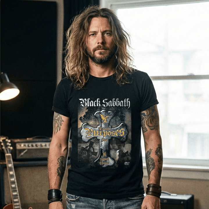 T-shirt Black Sabbath Heavy Metal Edition - 100% Algodão - DTF Halftone 12