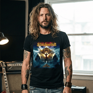 T-shirt Blind Guardian Power Metal Edition - 100% Algodão - DTF Halftone