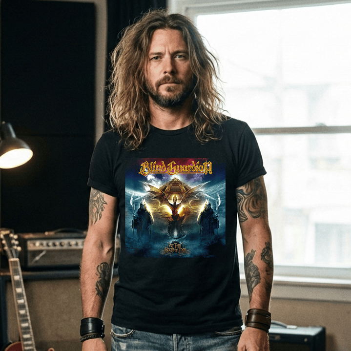 T-shirt Blind Guardian Power Metal Edition - 100% Algodão - DTF Halftone 1