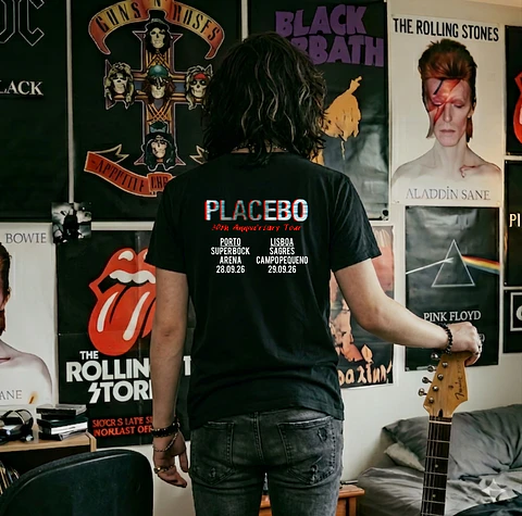 T-shirt Exclusiva do 30º Aniversário Placebo