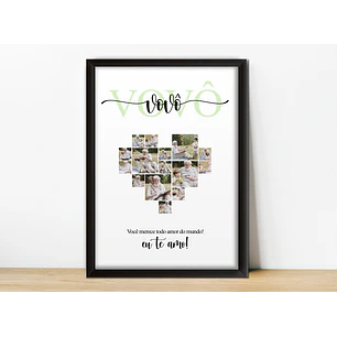 Quadros personalizados para avós Portugal