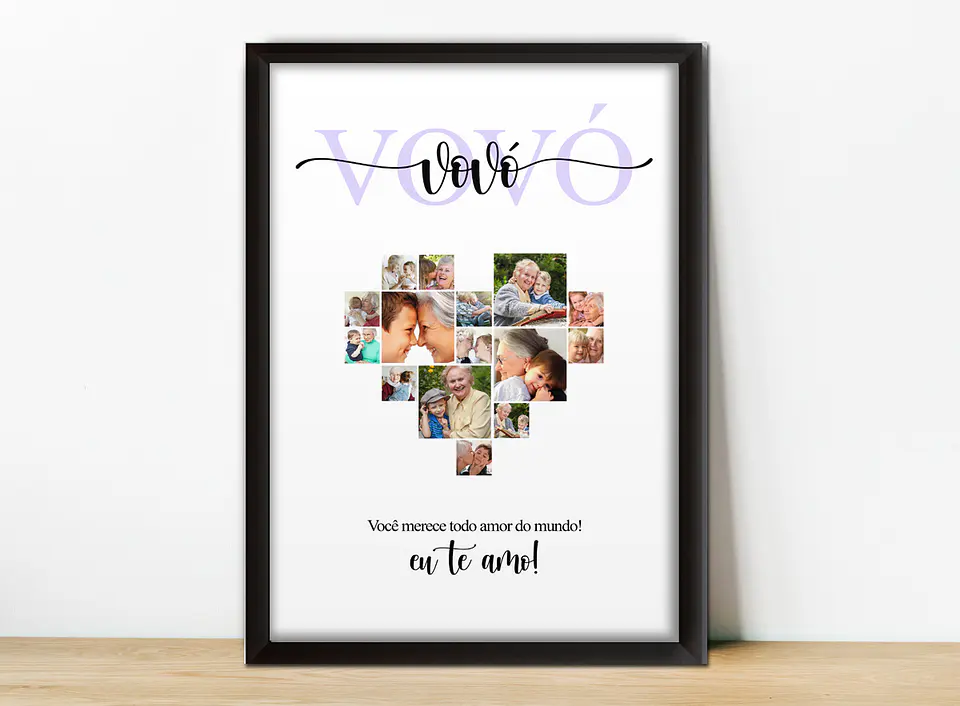 Quadros personalizados para avós Portugal 2