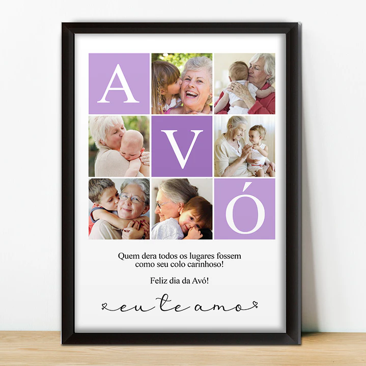 Quadros personalizados para avós Portugal 4
