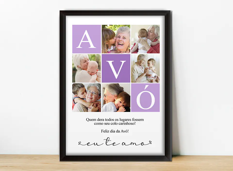 Quadros personalizados para avós Portugal 4