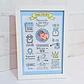 Quadro de nascimento personalizado com dados do bebé - Miniatura 1