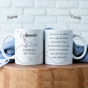 Caneca Personalizada Convite Padrinhos e Crisma COL. 01
