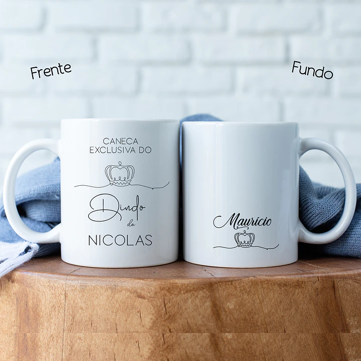 Caneca Personalizada Convite Padrinhos e Crisma COL. 01 9
