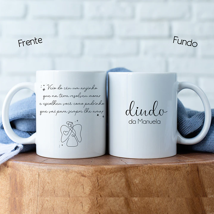 Caneca Personalizada Convite Padrinhos e Crisma COL. 01 10