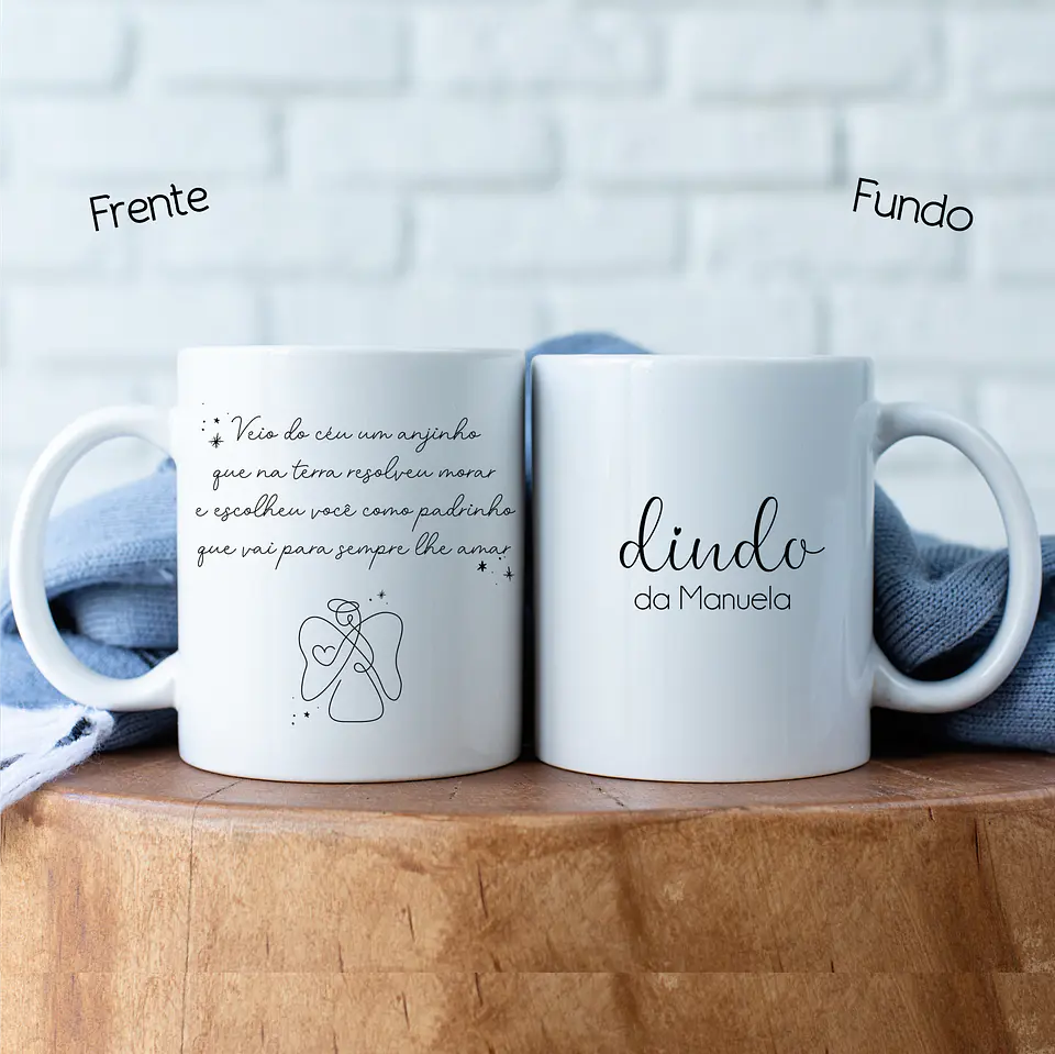 Caneca Personalizada Convite Padrinhos e Crisma COL. 01 10