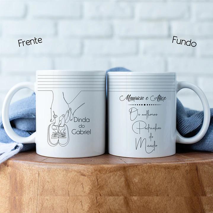 Caneca Personalizada Convite Padrinhos e Crisma COL. 01 14