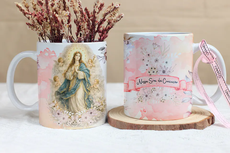 Caneca Personalizada Santos Católicos e Devoção 3