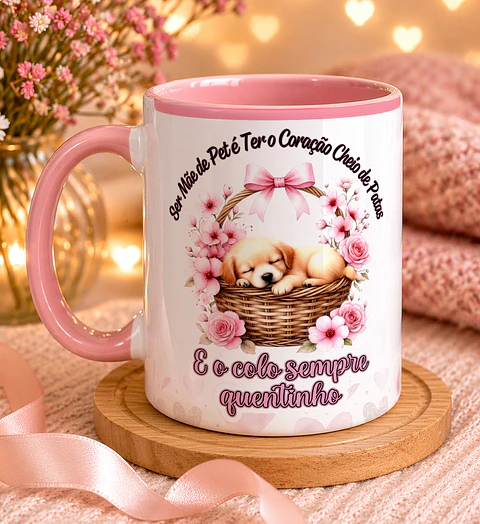 Caneca Personalizada para Amantes de Cães e Gatos