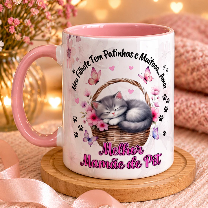 Caneca Personalizada para Amantes de Cães e Gatos 3