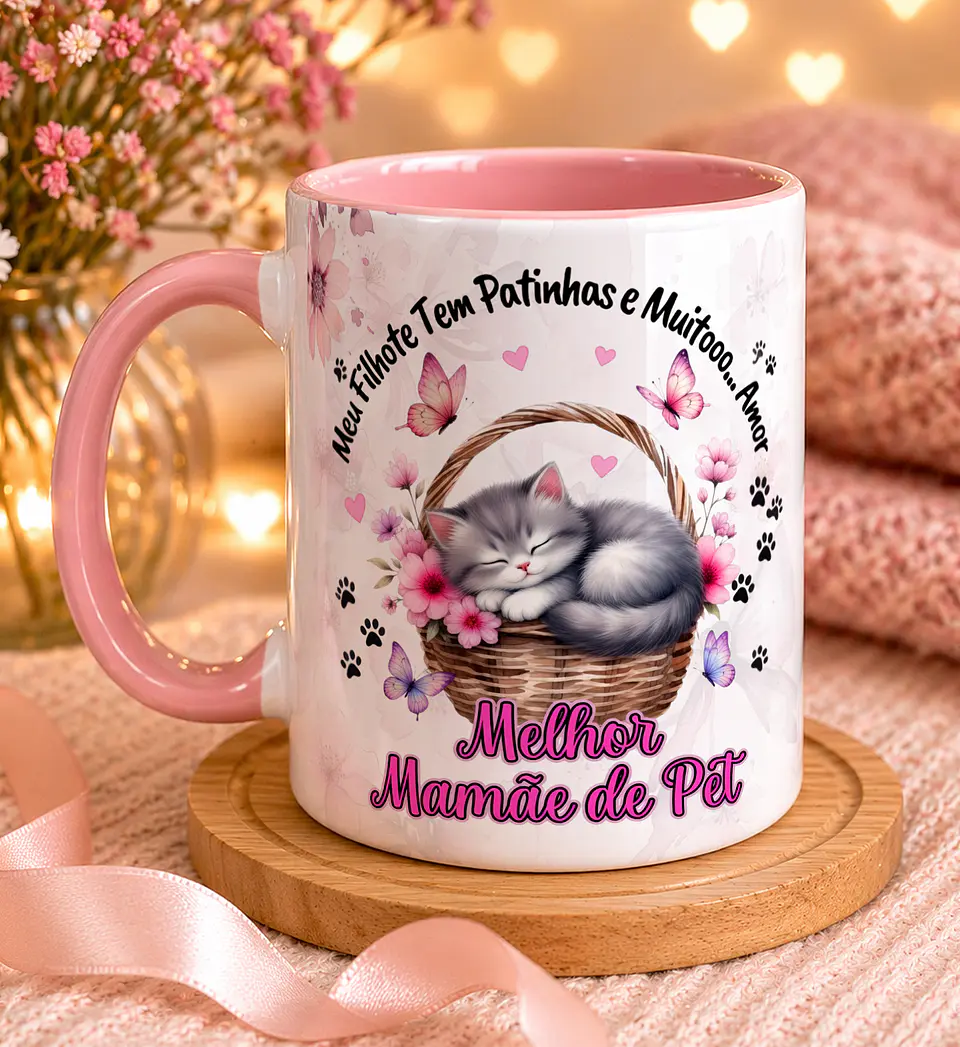 Caneca Personalizada para Amantes de Cães e Gatos 3