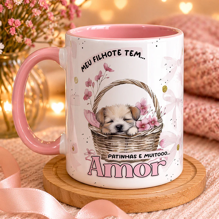 Caneca Personalizada para Amantes de Cães e Gatos 6