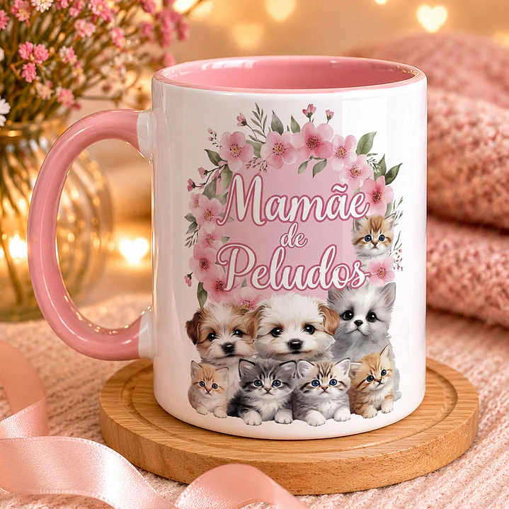 Caneca Personalizada para Amantes de Cães e Gatos 7