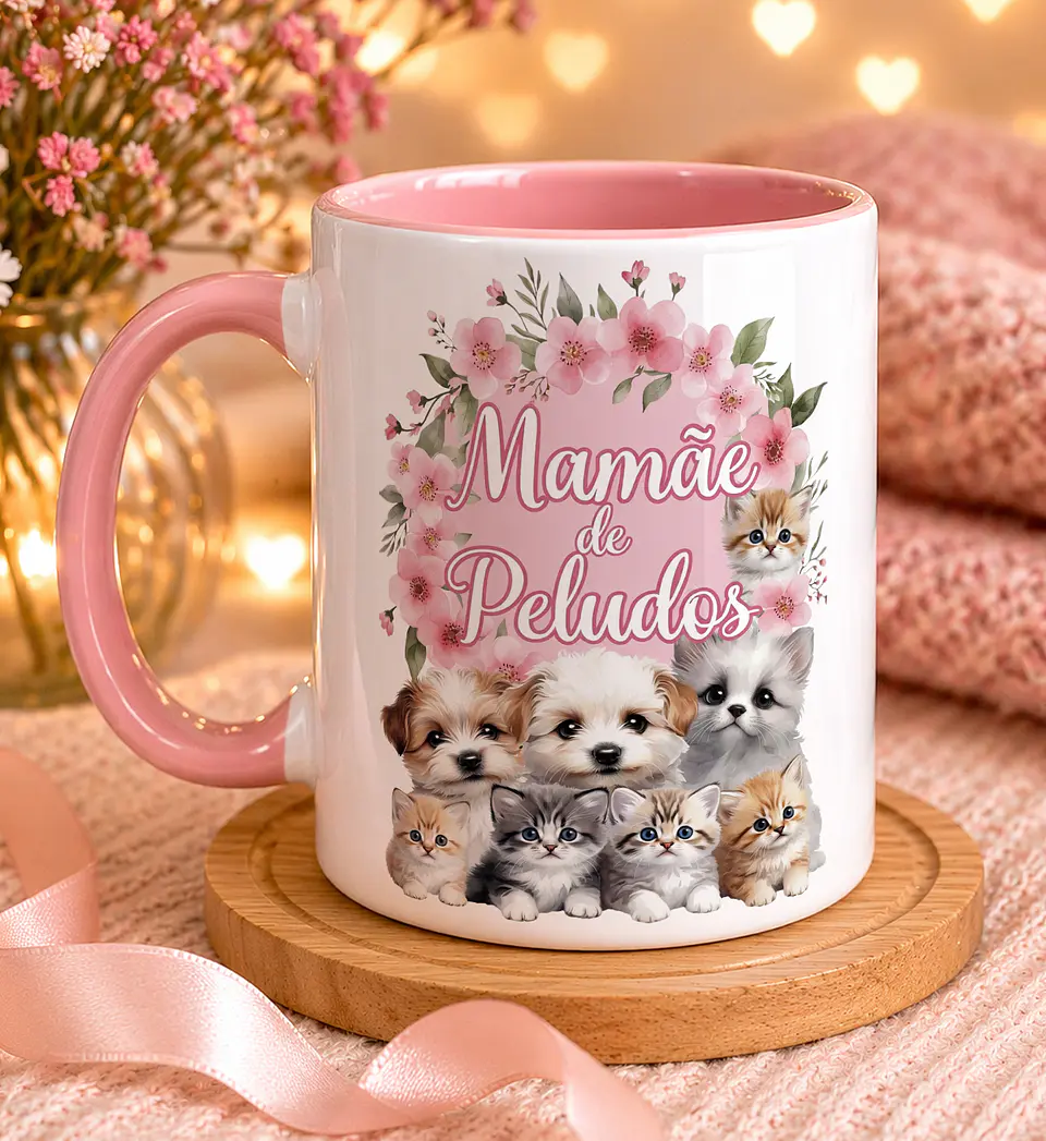Caneca Personalizada para Amantes de Cães e Gatos 7