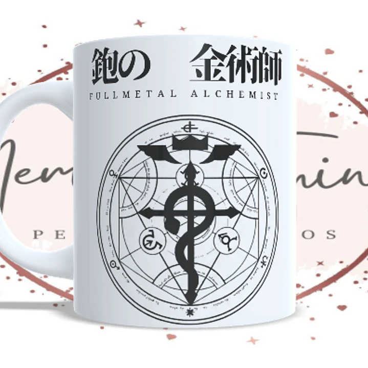 Coleção Canecas Fullmetal Alchemist ⚡ 4