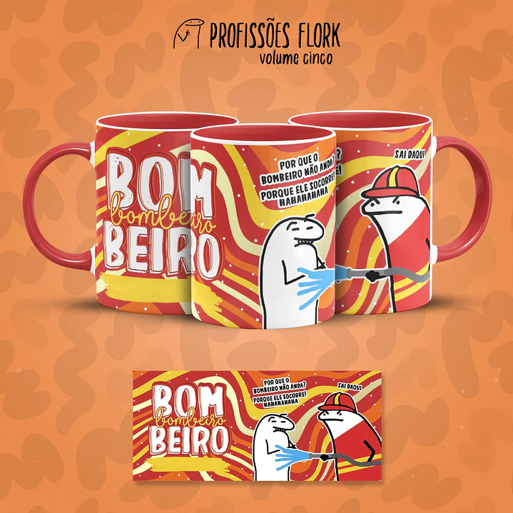 Coleção Profissões Flork: Edição Bombeiro – O Humor que Salva o Dia! 1