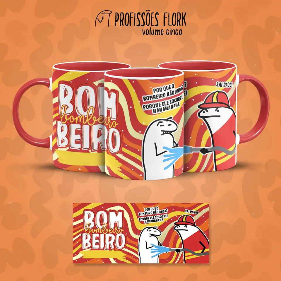 Coleção Profissões Flork: Edição Bombeiro – O Humor que Salva o Dia! 1