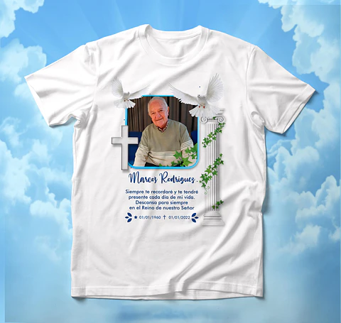 T-shirts de Homenagem: Eternize quem Ama com Dignidade e Carinho
