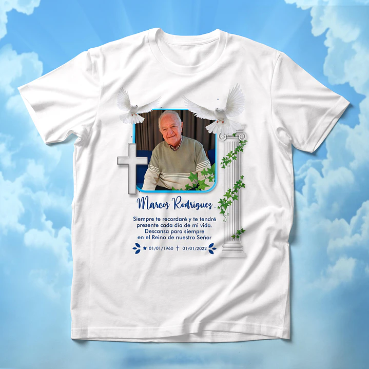T-shirts de Homenagem: Eternize quem Ama com Dignidade e Carinho 1