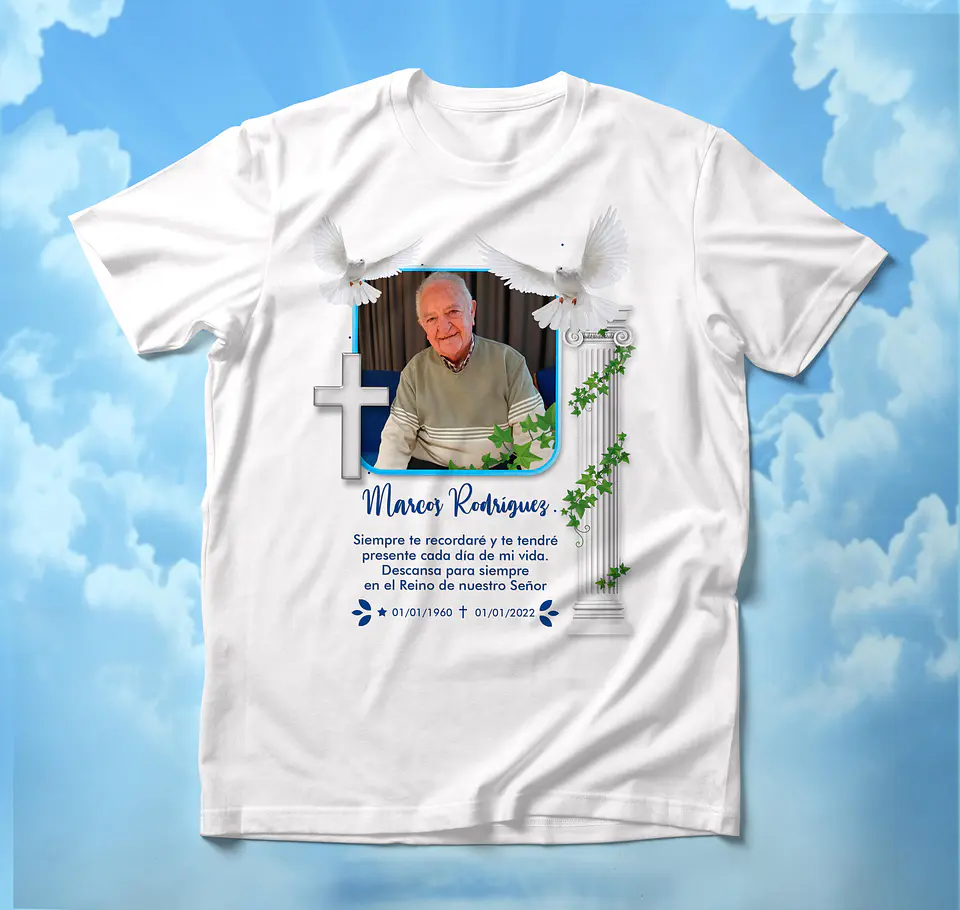 T-shirts de Homenagem: Eternize quem Ama com Dignidade e Carinho 1