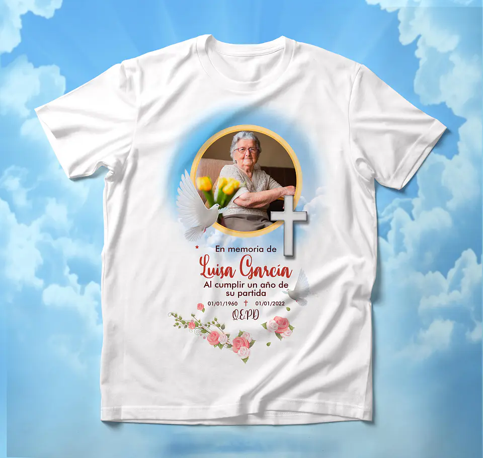 T-shirts de Homenagem: Eternize quem Ama com Dignidade e Carinho 2