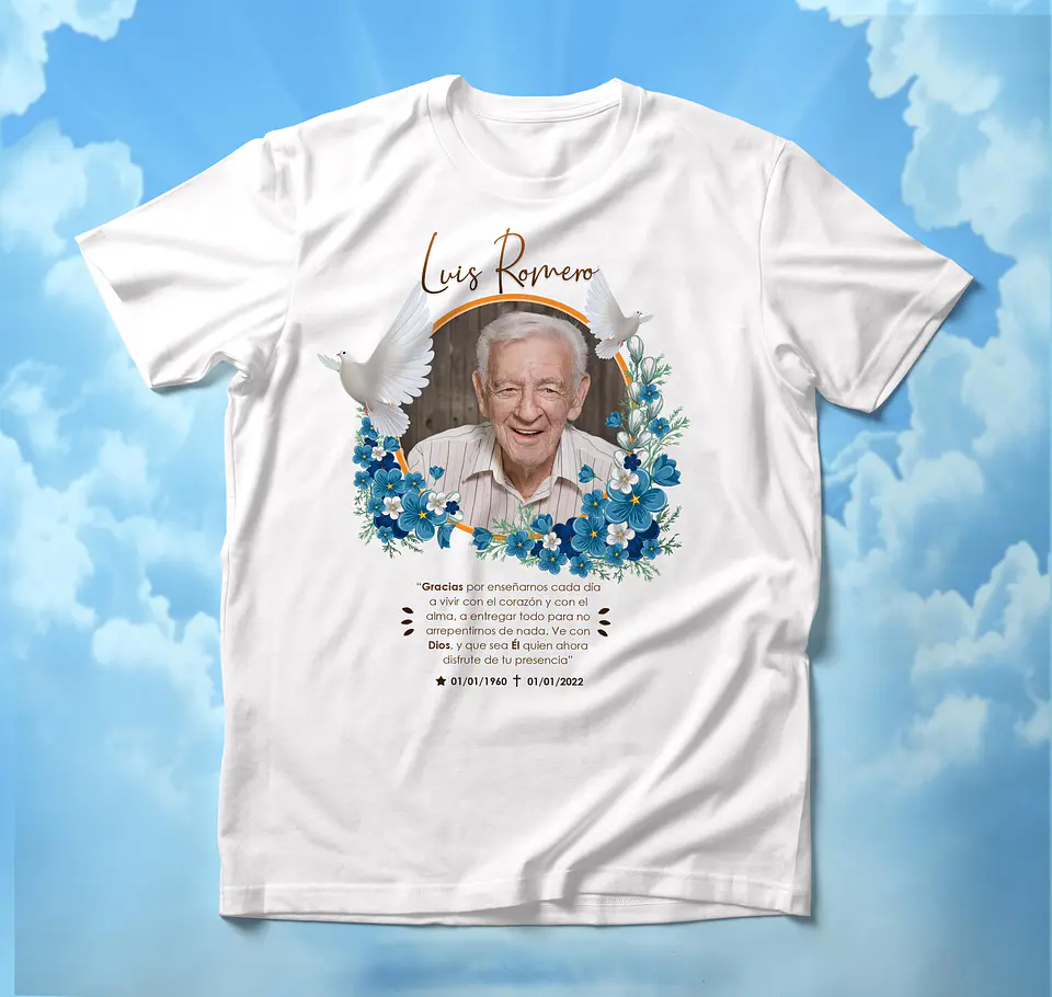 T-shirts de Homenagem: Eternize quem Ama com Dignidade e Carinho 3