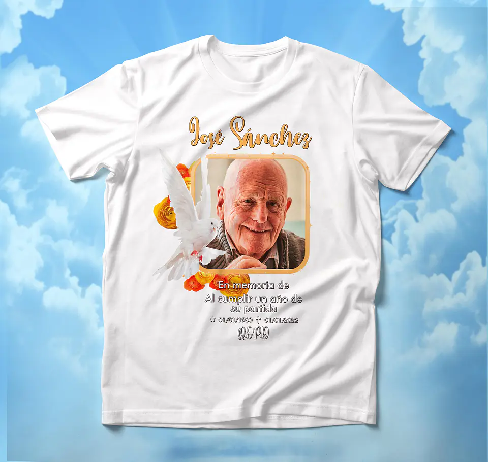 T-shirts de Homenagem: Eternize quem Ama com Dignidade e Carinho 12