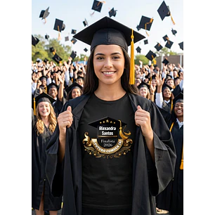 T-shirt Personalizada para Finalista com Nome - Edição Especial