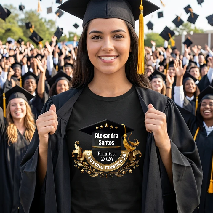 T-shirt Personalizada para Finalista com Nome - Edição Especial 1