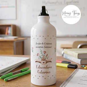 Garrafa de Alumínio Personalizada para professores e educadores