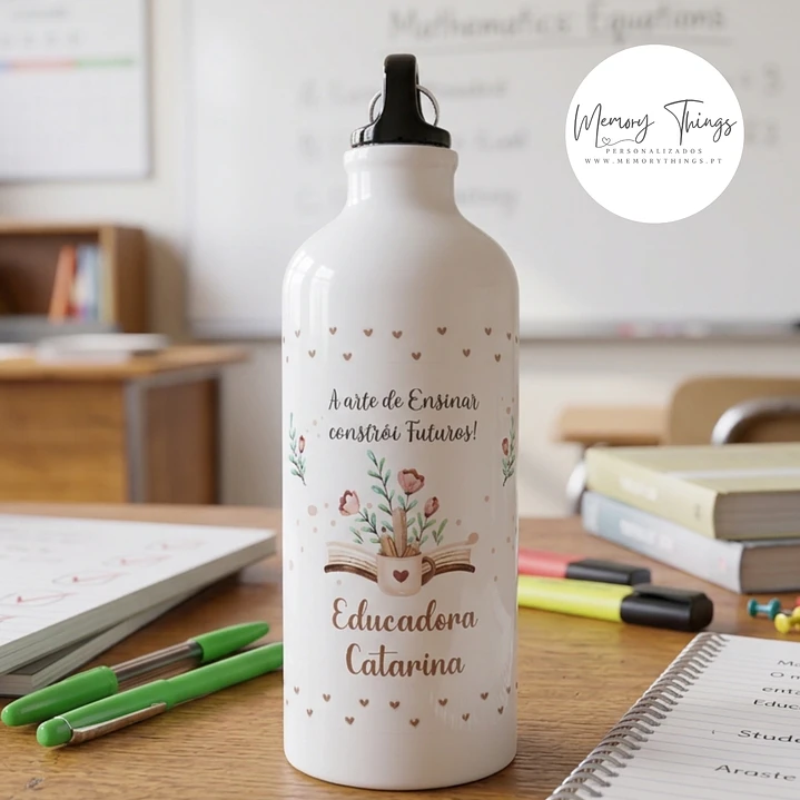 Garrafa de Alumínio Personalizada para professores e educadores 1