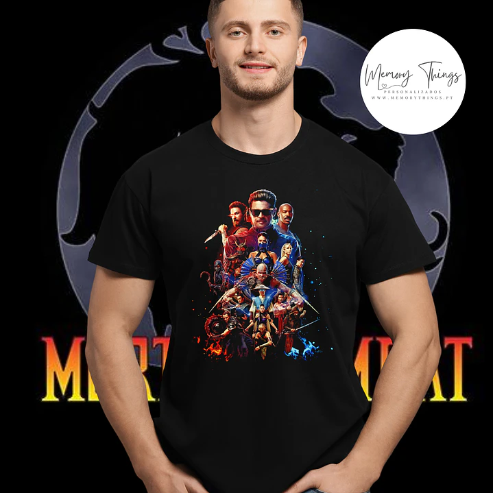 Coleção Mortal Kombat Legacy: T-shirts Premium 100% Algodão DTF Halftone 2