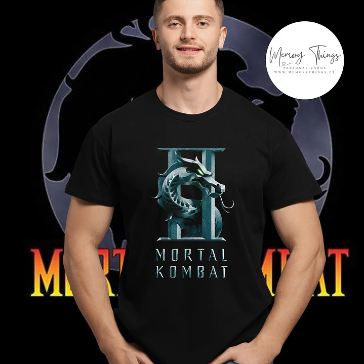 Coleção Mortal Kombat Legacy: T-shirts Premium 100% Algodão DTF Halftone 3