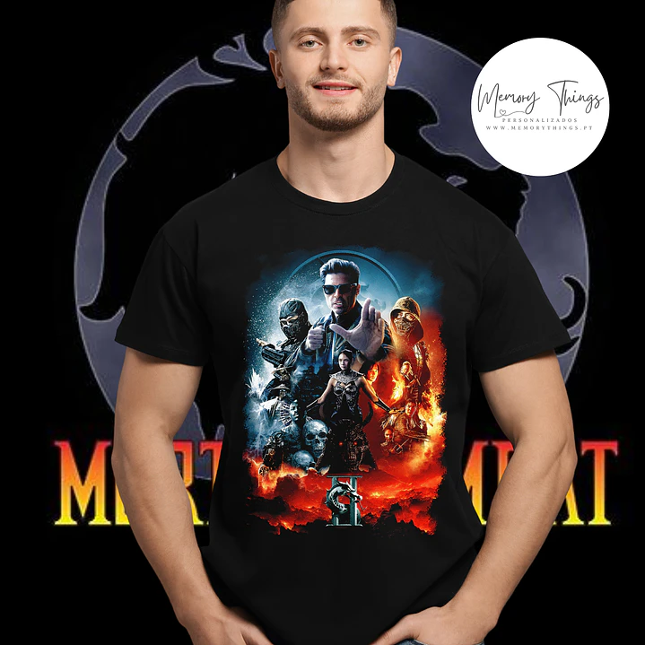 Coleção Mortal Kombat Legacy: T-shirts Premium 100% Algodão DTF Halftone 5
