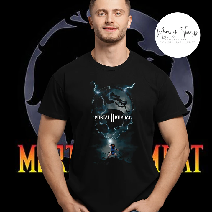 Coleção Mortal Kombat Legacy: T-shirts Premium 100% Algodão DTF Halftone 6