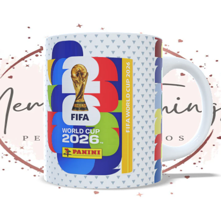 Caneca Personalizada FIFA 2026 com Foto e Nome - Edição Especial 2