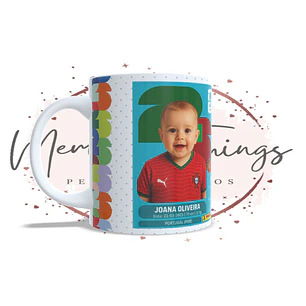 Caneca Personalizada FIFA 2026 com Foto e Nome - Edição Especial