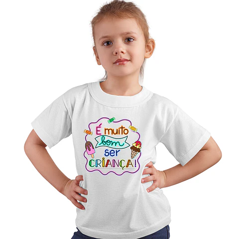 T-Shirts Dia da Criança | 100% Algodão Premium e Impressão DTF
