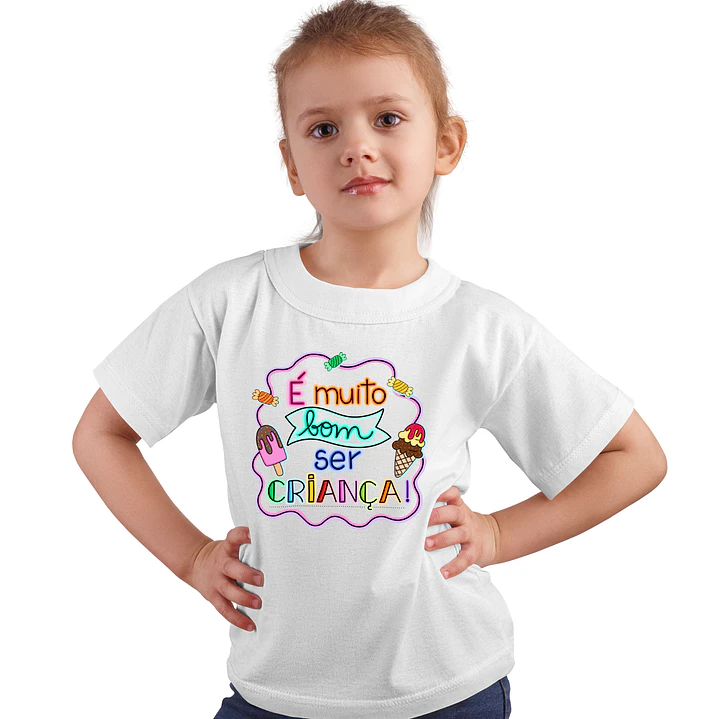 T-Shirts Dia da Criança | 100% Algodão Premium e Impressão DTF 1